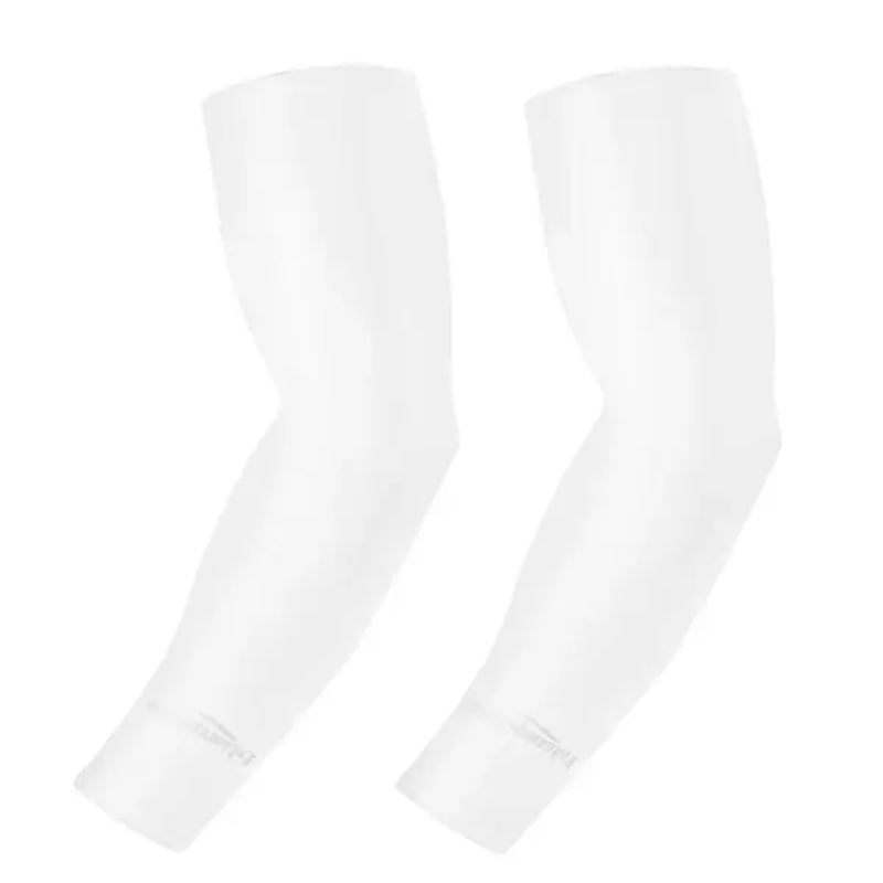 COOLOMG Youth Cooling Compression Arm Sleeves (1 Pair) - UV Sun Protection, Non-Slip Rubber Bicep Band, Breathable Moisture-Wicking 4-Way Stretch Fabric, Muscle Support, Fatigue Reducing for Baseball, Volleyball, Basketball, Reducing Fatigue