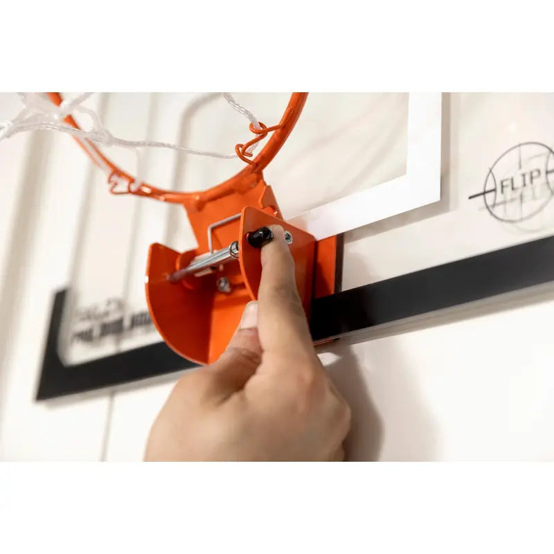 SKLZ Pro Mini Basketball Hoop Set, Indoor Ball Sports Equipment with Padded Door Mounts, Spring-Loaded Flip-Rim, Shatterproof Backboards, 5" Ball & Pump, Mini Hoop