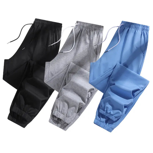 3-Piece Set of Women’S All-Season Jogger Pants—Versatile, Slimming, Height-Enhancing Casual Athletic Long Pants Suitable for Yoga and Beach Outdoor Activities.