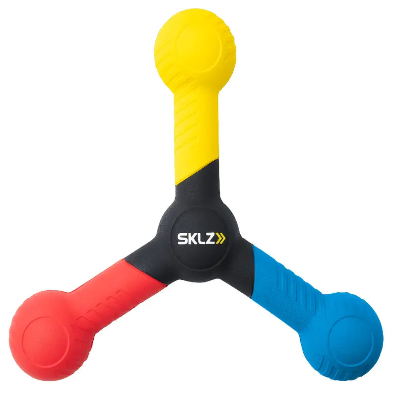 SKLZ Reactive Catch Reflex Ball - Yellow, Red & Blue Unisex Agility Equipment, Home Workout Equipment, Indoor/Outdoor Training Aids for Hand-Eye Boost, Reaction Time Improvement & Athletic Skill Enhancement