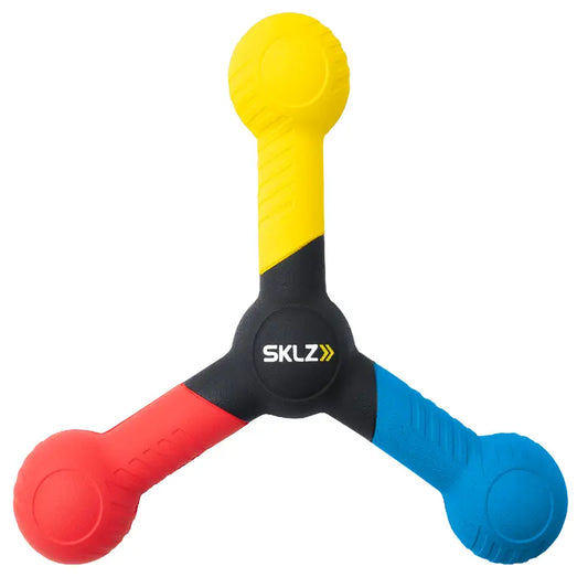 SKLZ Reactive Catch Reflex Ball - Yellow, Red & Blue Unisex Agility Equipment, Home Workout Equipment, Indoor/Outdoor Training Aids for Hand-Eye Boost, Reaction Time Improvement & Athletic Skill Enhancement