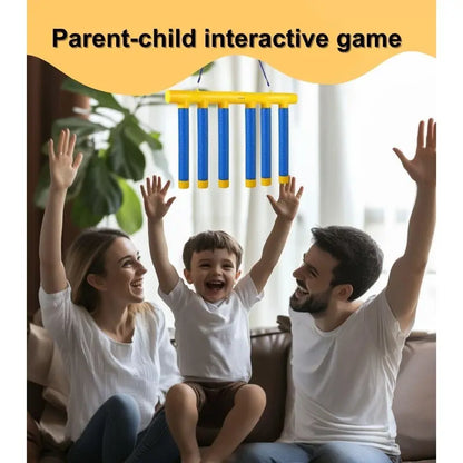 Reflex Reaction Game Toy - High-Quality Compact Durable, Wear-Resistant Drop-Resistant Catching Sticks with 3-Speed Adjustable Hand Speed Tool, 1 Main Pole, 1 Remote Control, Hand-Eye Coordination & Attention Trainer for Ages 6+, Indoor Outdoor Family Fun