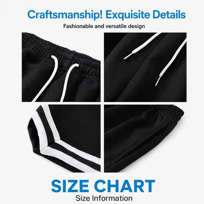 5-Pack Men’S Mesh Basketball Shorts, Drawstring Elastic Waistband, Double-Striped Cuffs, Loose Fit for Fitness and Running, Breathable Streetwear Casual Bottoms
