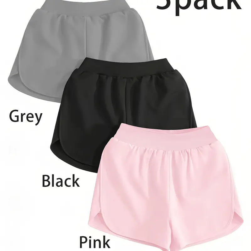 3 Pack Women’S Active Skorts, High Waist Athletic Skirts with Built-In Shorts for Tennis Golf Workout, Womens Running Shorts with Liner Womens 2 in 1 Athletic Shorts Quick Dry Shorts for Walking Gym Hiking