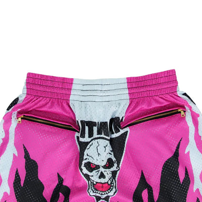 Bret Hart Survivor Series 1997 Retro Shorts Men'S Basketball Shorts Workout Sport Knee Pants with Pockets Athletic Sweat Walking Summer Cloudshorts