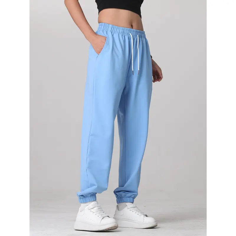 3-Piece Set of Women’S All-Season Jogger Pants—Versatile, Slimming, Height-Enhancing Casual Athletic Long Pants Suitable for Yoga and Beach Outdoor Activities.