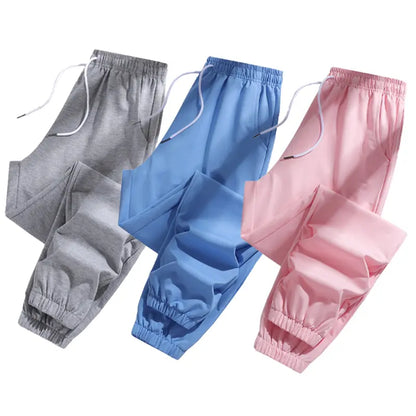 3-Piece Set of Women’S All-Season Jogger Pants—Versatile, Slimming, Height-Enhancing Casual Athletic Long Pants Suitable for Yoga and Beach Outdoor Activities.