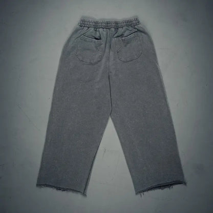 Signature Wideleg Sweats Grey