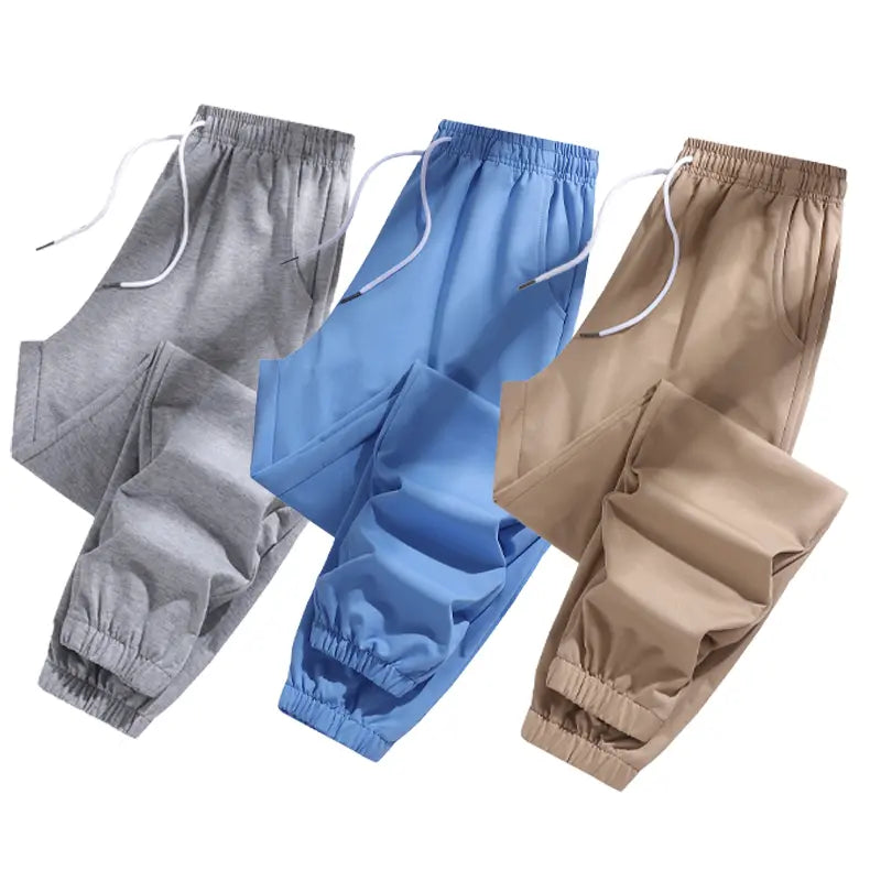 3-Piece Set of Women’S All-Season Jogger Pants—Versatile, Slimming, Height-Enhancing Casual Athletic Long Pants Suitable for Yoga and Beach Outdoor Activities.