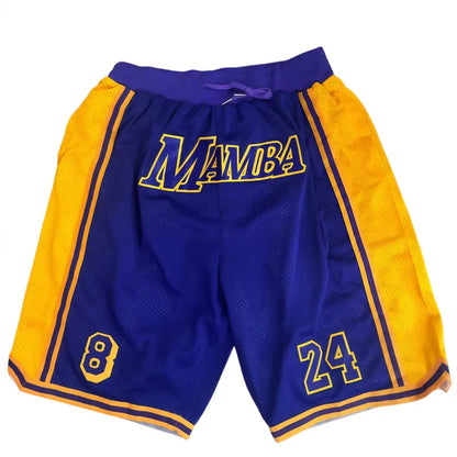 Male 1992 USA Dream Team Sporty Chic Basketball Shorts - Activewear Bottoms, 4 Pockets, Embroidery, Stretchable, Big Size, Blue/White, Sewing Detail, Shorts Cut Keeps Legs Free to Move, Cold Wash, Do Not Dry Clean for Court, Outdoor Sports